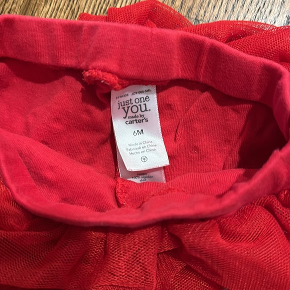 Red leggings with tutu - Picture 2 of 2